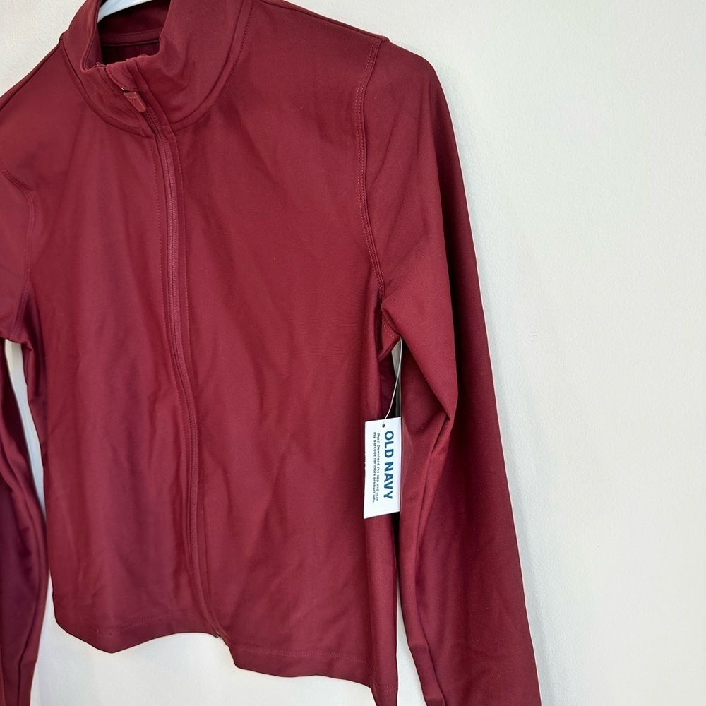 NWT Old Navy PowerSoft Crop Full Zip Jacket in Royal Velvet Size Small - Picture 11 of 16